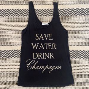 Save Water Drink Champagne Tank  S